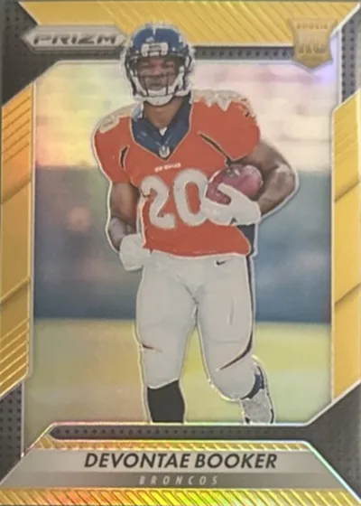 2016 Prizm NFL Devontae Booker Rookie #252 True Gold