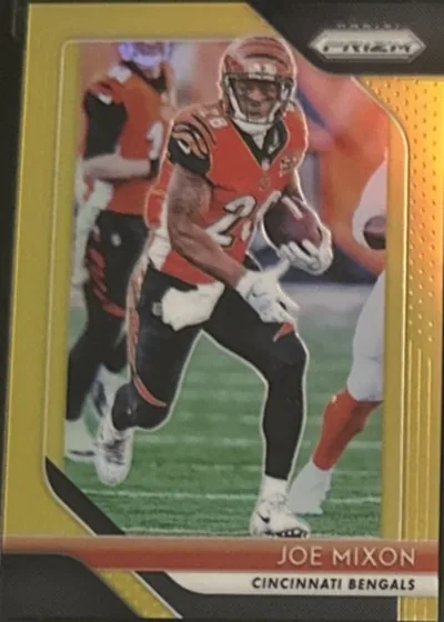 2018 Prizm NFL Joe Mixon Base #159 True Gold