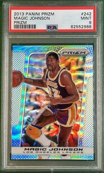 2013-14 Prizm NBA Magic Johnson Base #242 Silver