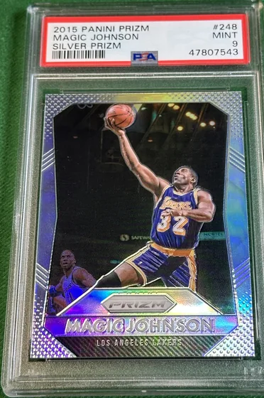 2015-16 Prizm NBA Magic Johnson Base #248 Silver