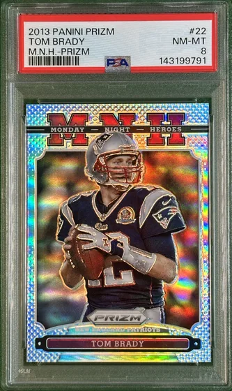 2013 Prizm NFL Tom Brady Monday Night Heroes #22 Silver
