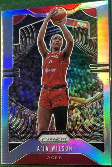 2020 Prizm WNBA Aja Wilson Base #18 Silver